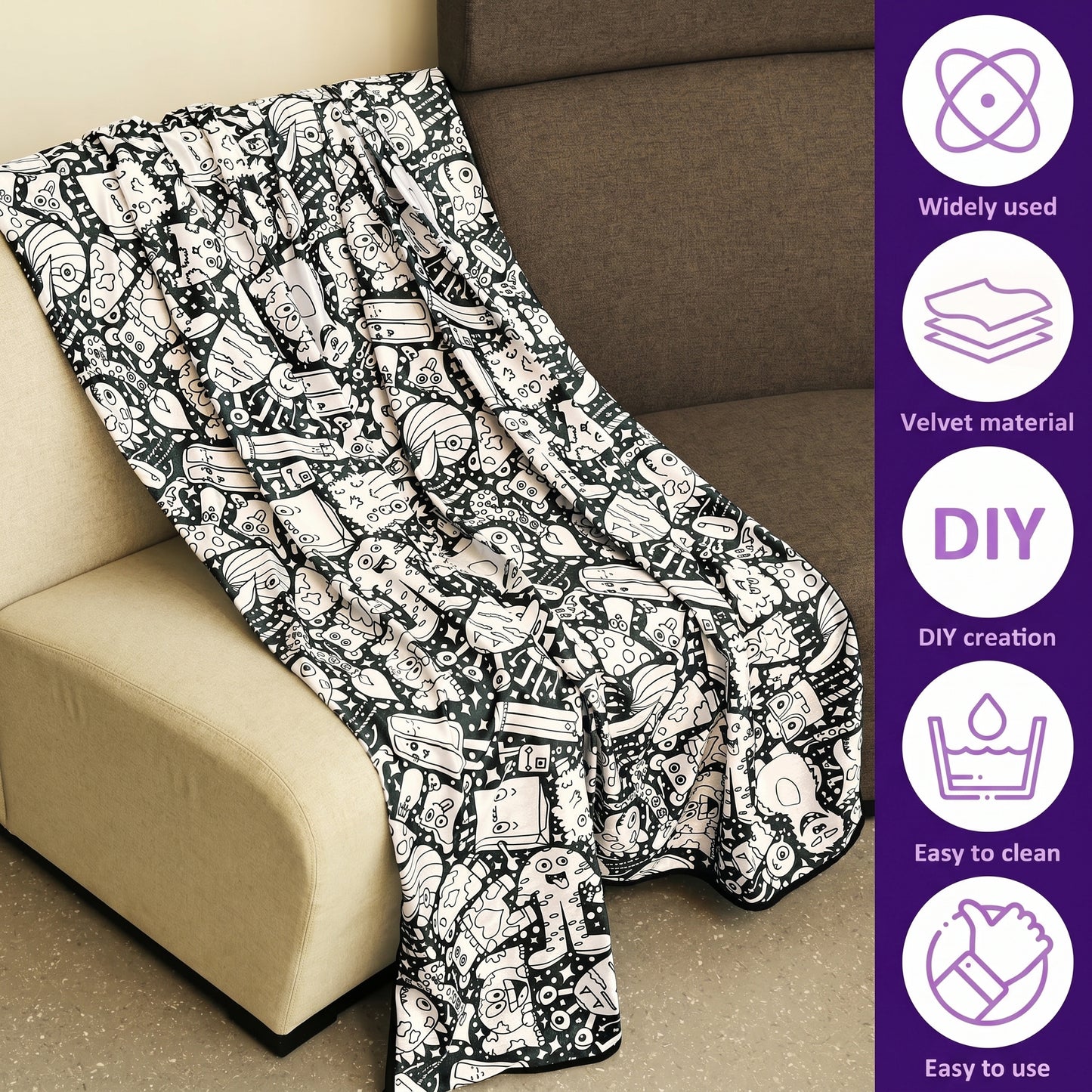 DIY Coloring Blanket