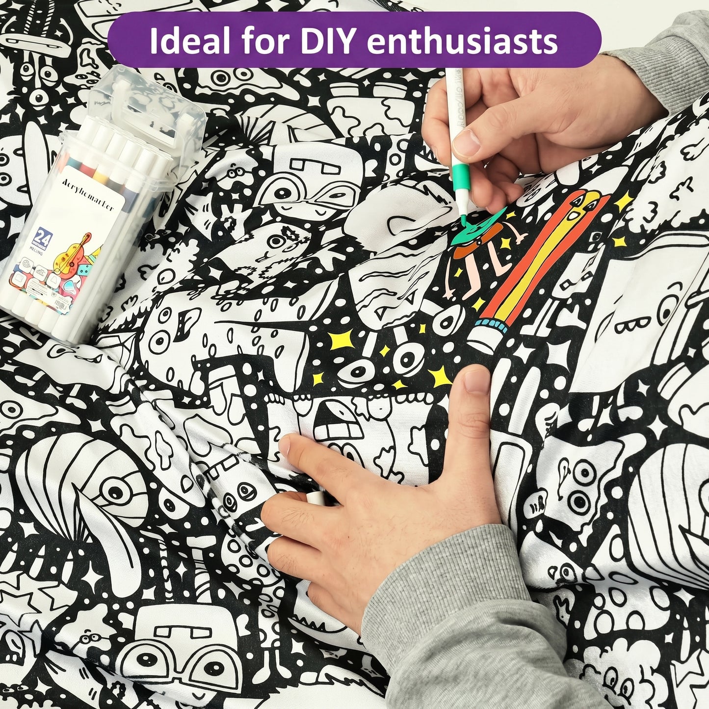 DIY Coloring Blanket